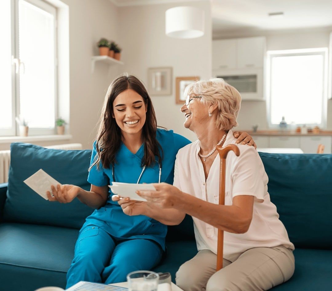 Elder receiving home care
